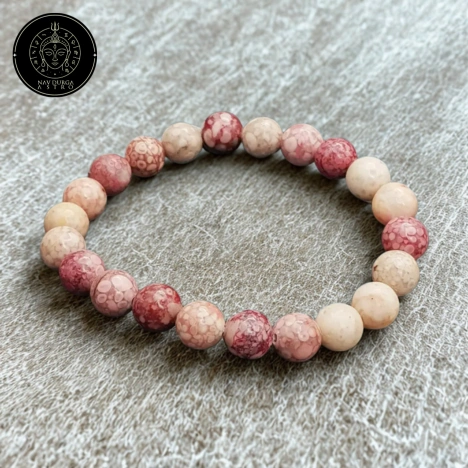 Pink Llanite Bracelet - To Control Anger and Give Peace